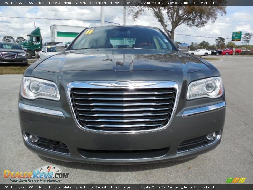 2011 Chrysler 300 C Hemi Tungsten Metallic / Dark Frost Beige/Light Frost Beige Photo #13