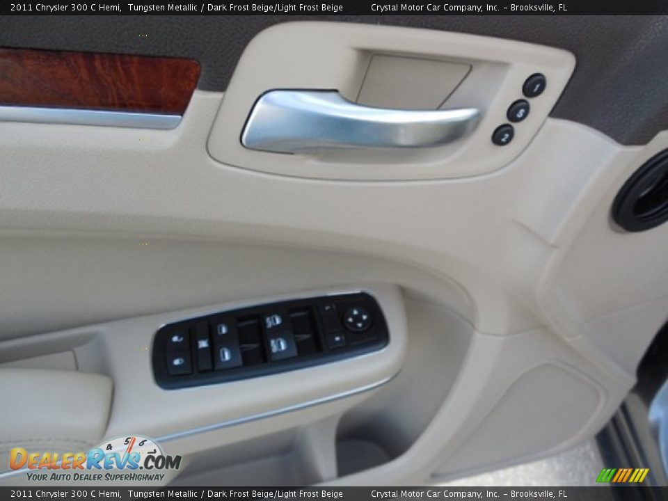 2011 Chrysler 300 C Hemi Tungsten Metallic / Dark Frost Beige/Light Frost Beige Photo #17