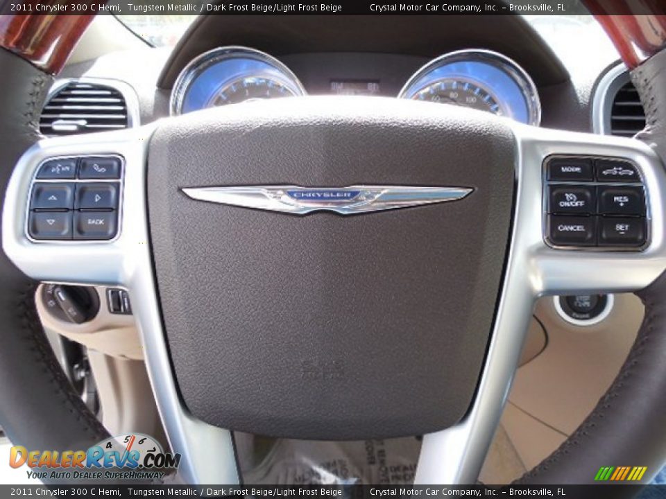 2011 Chrysler 300 C Hemi Tungsten Metallic / Dark Frost Beige/Light Frost Beige Photo #22