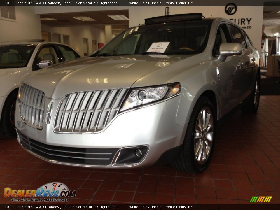 2011 Lincoln MKT AWD EcoBoost Ingot Silver Metallic / Light Stone Photo #1