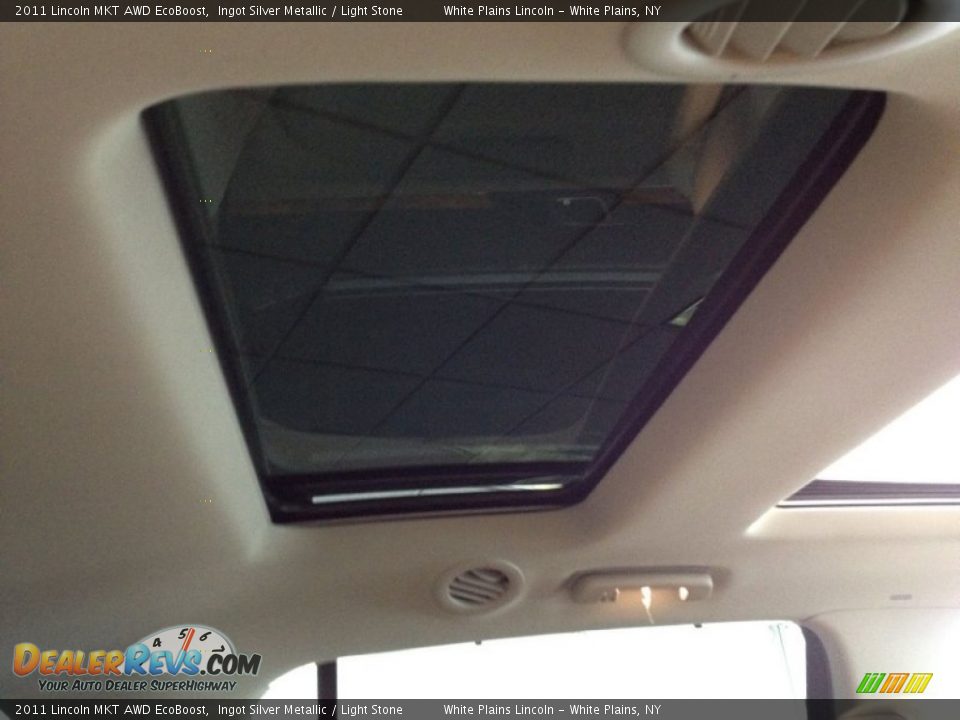 2011 Lincoln MKT AWD EcoBoost Ingot Silver Metallic / Light Stone Photo #8