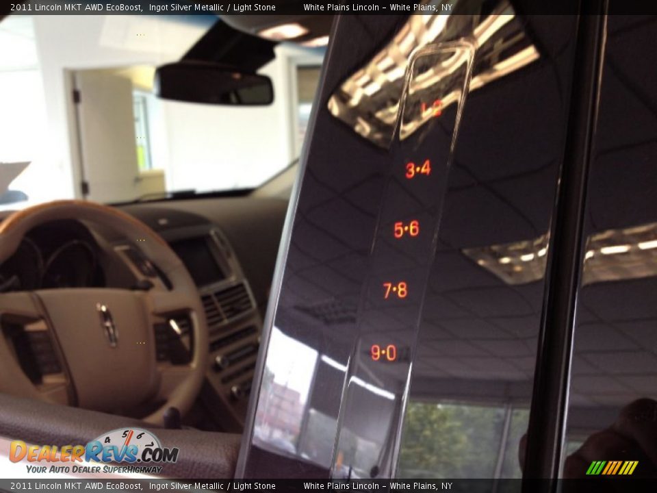 2011 Lincoln MKT AWD EcoBoost Ingot Silver Metallic / Light Stone Photo #10