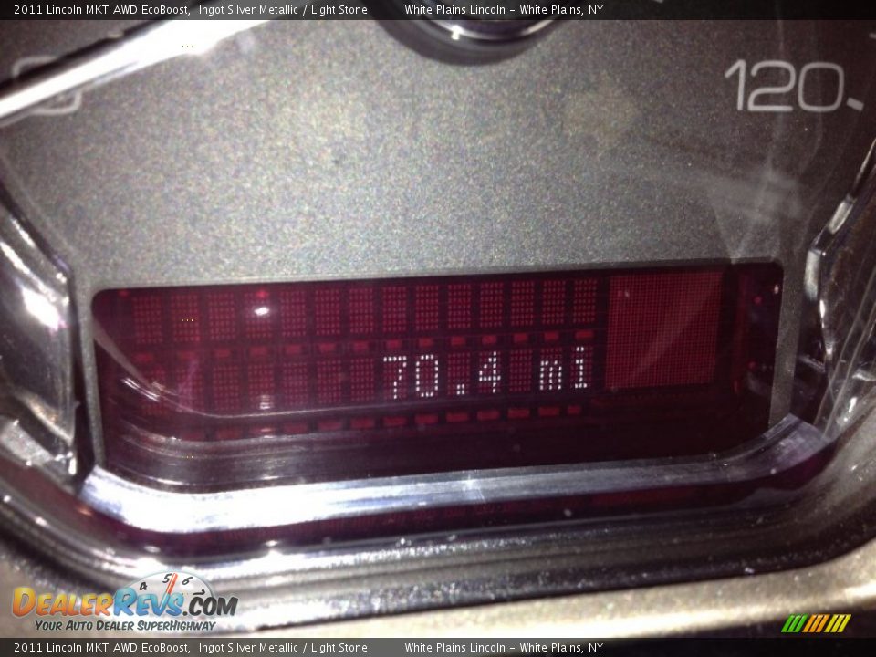 2011 Lincoln MKT AWD EcoBoost Ingot Silver Metallic / Light Stone Photo #23