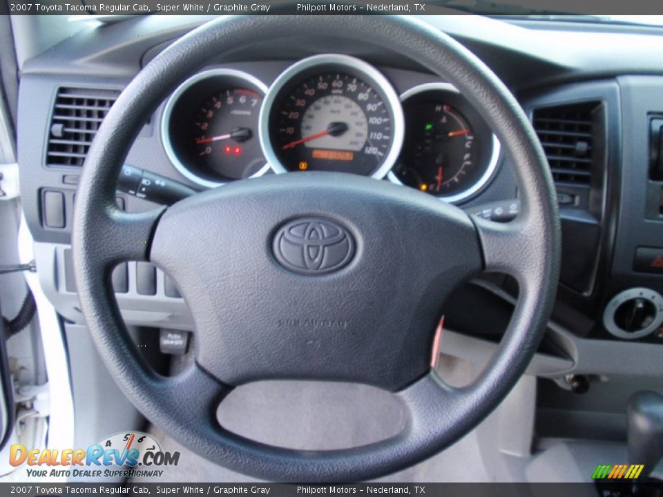 2007 Toyota Tacoma Regular Cab Steering Wheel Photo #32