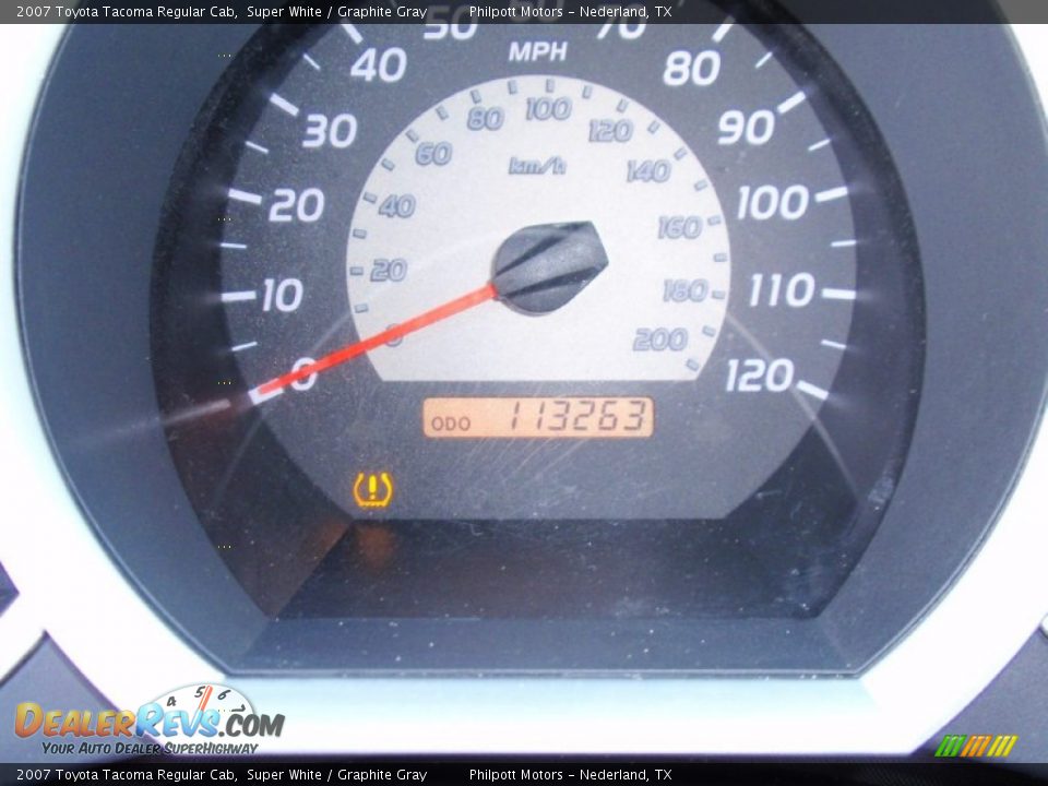 2007 Toyota Tacoma Regular Cab Super White / Graphite Gray Photo #34