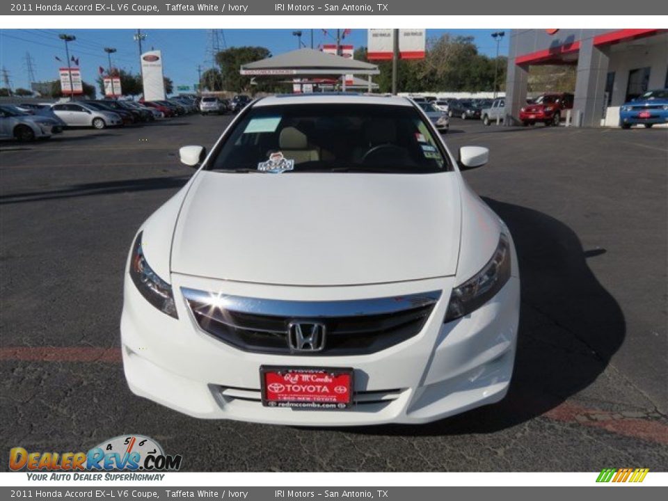 2011 Honda Accord EX-L V6 Coupe Taffeta White / Ivory Photo #2
