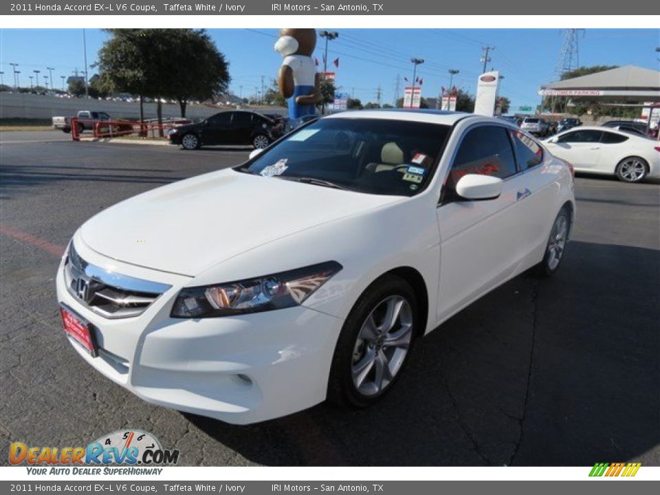 2011 Honda Accord EX-L V6 Coupe Taffeta White / Ivory Photo #3