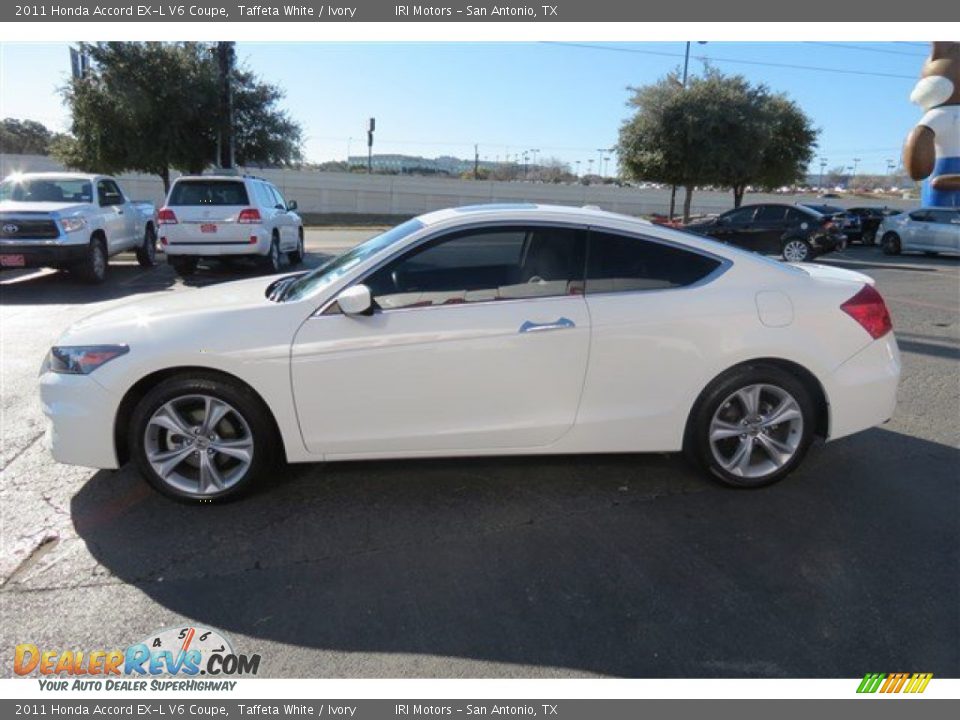 2011 Honda Accord EX-L V6 Coupe Taffeta White / Ivory Photo #4