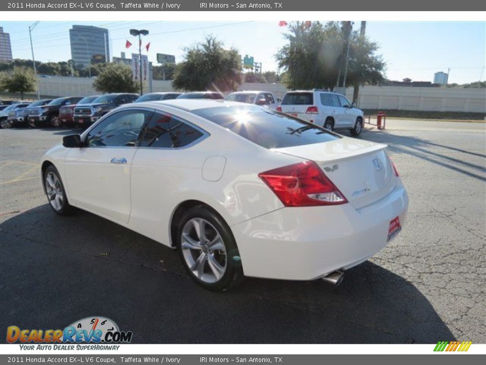 2011 Honda Accord EX-L V6 Coupe Taffeta White / Ivory Photo #5