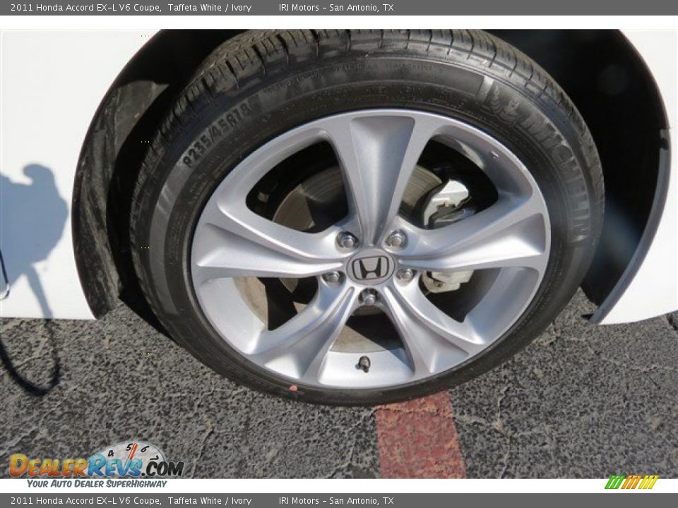 2011 Honda Accord EX-L V6 Coupe Taffeta White / Ivory Photo #9