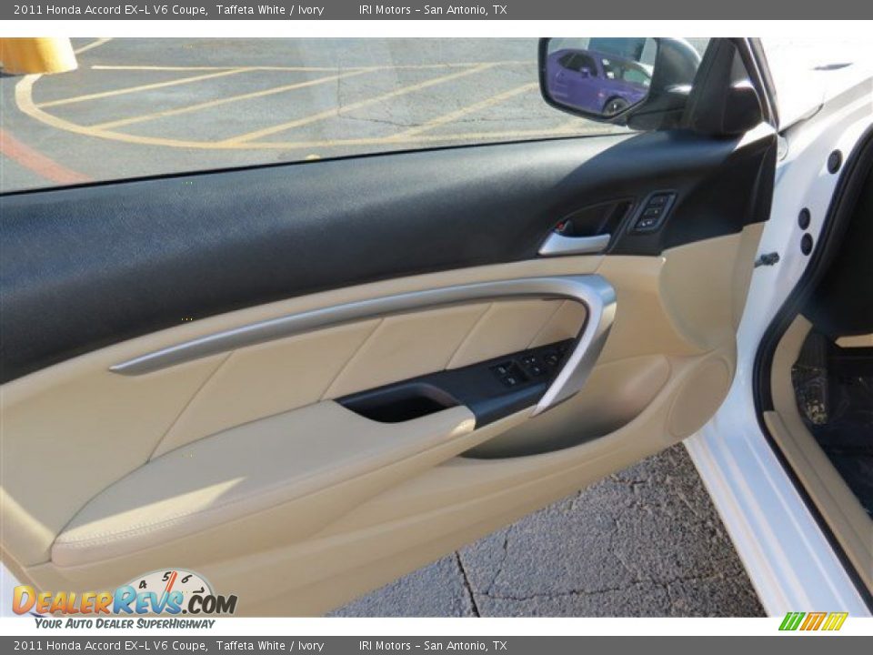 2011 Honda Accord EX-L V6 Coupe Taffeta White / Ivory Photo #10