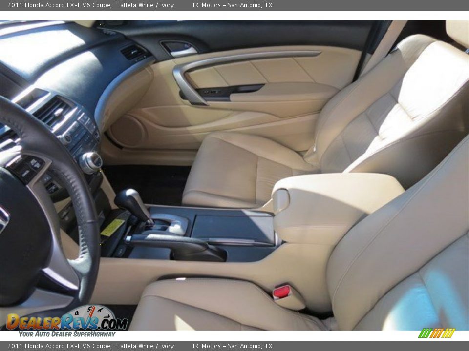 2011 Honda Accord EX-L V6 Coupe Taffeta White / Ivory Photo #11