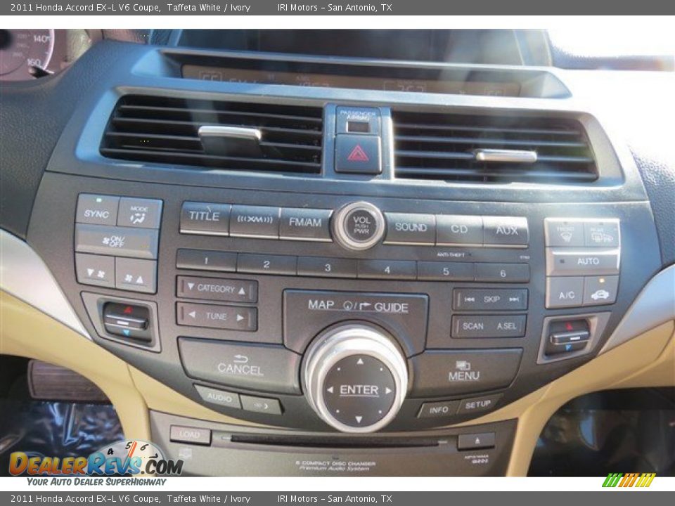 2011 Honda Accord EX-L V6 Coupe Taffeta White / Ivory Photo #15