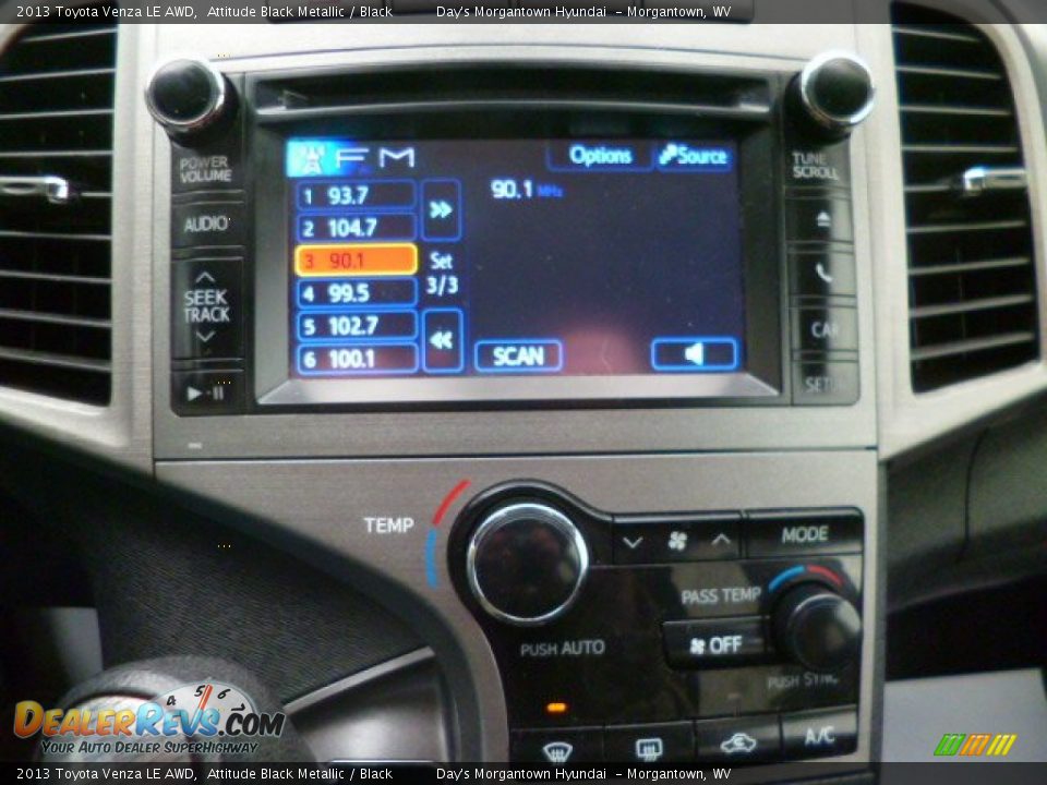 2013 Toyota Venza LE AWD Attitude Black Metallic / Black Photo #19