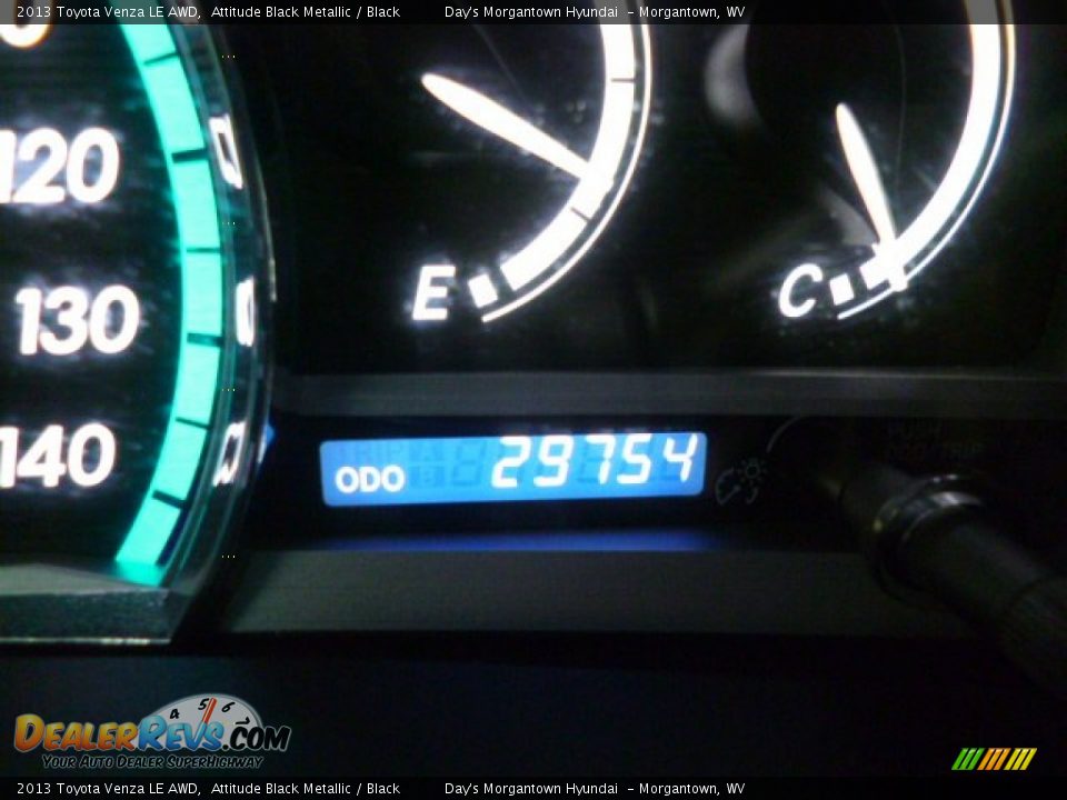 2013 Toyota Venza LE AWD Attitude Black Metallic / Black Photo #20