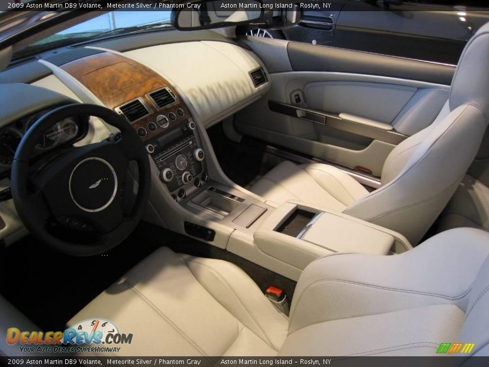 2009 Aston Martin DB9 Volante Meteorite Silver / Phantom Gray Photo #9