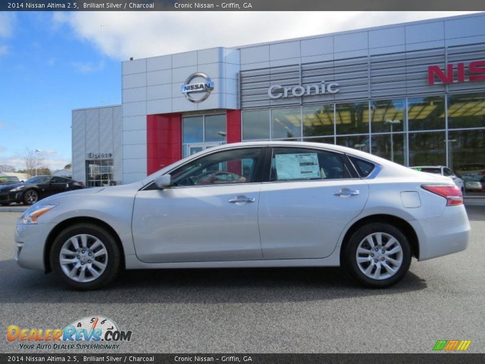2014 Nissan Altima 2.5 Brilliant Silver / Charcoal Photo #2