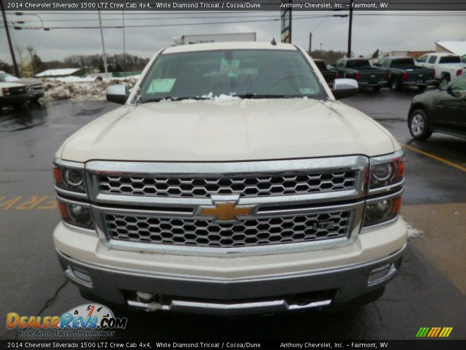 2014 Chevrolet Silverado 1500 LTZ Crew Cab 4x4 White Diamond Tricoat / Cocoa/Dune Photo #2