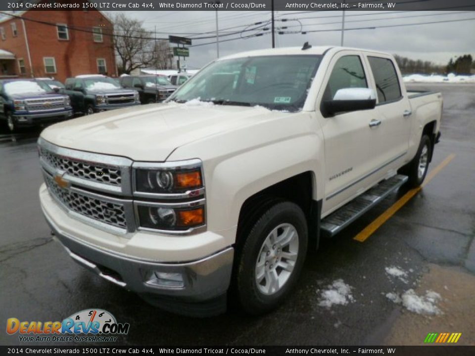2014 Chevrolet Silverado 1500 LTZ Crew Cab 4x4 White Diamond Tricoat / Cocoa/Dune Photo #3