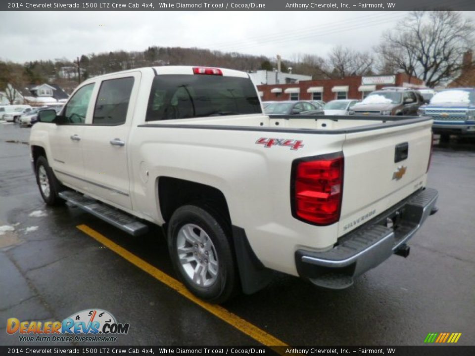 2014 Chevrolet Silverado 1500 LTZ Crew Cab 4x4 White Diamond Tricoat / Cocoa/Dune Photo #5