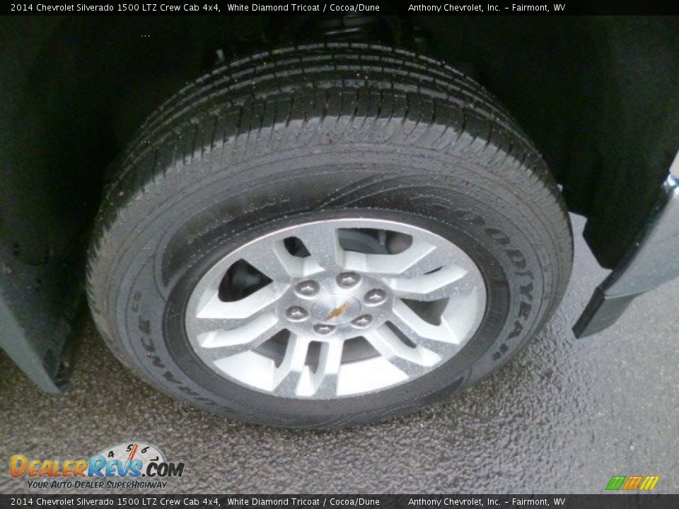 2014 Chevrolet Silverado 1500 LTZ Crew Cab 4x4 White Diamond Tricoat / Cocoa/Dune Photo #9
