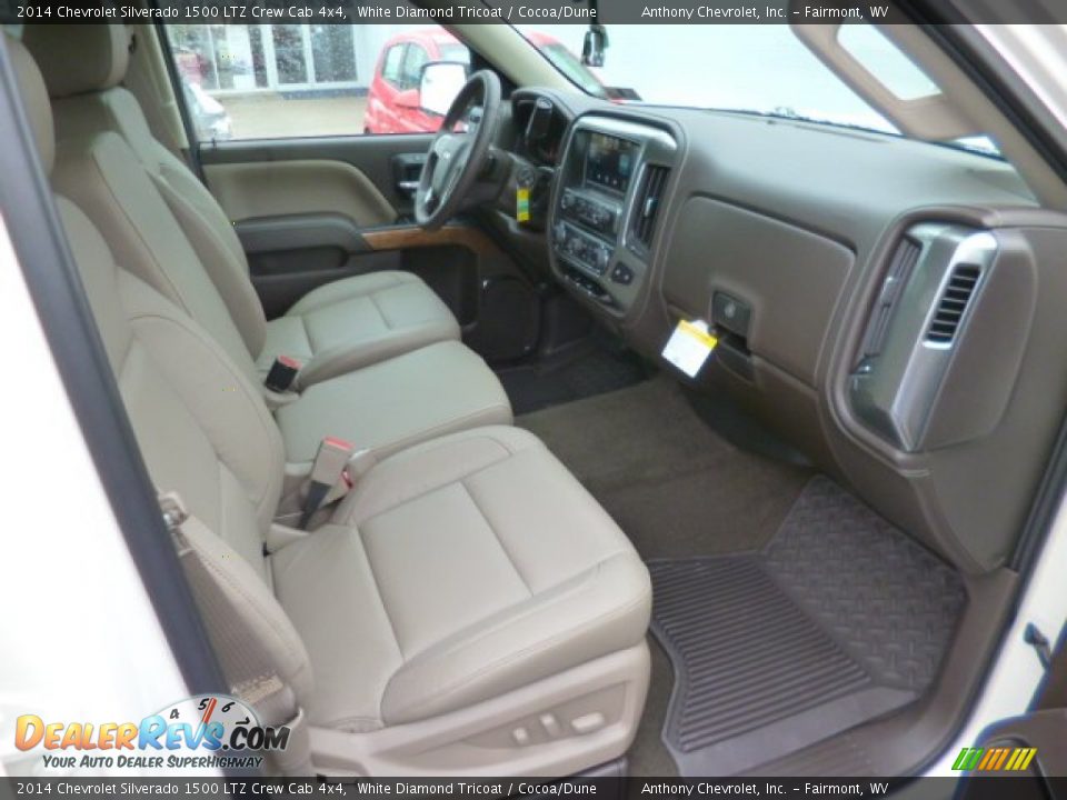 2014 Chevrolet Silverado 1500 LTZ Crew Cab 4x4 White Diamond Tricoat / Cocoa/Dune Photo #10