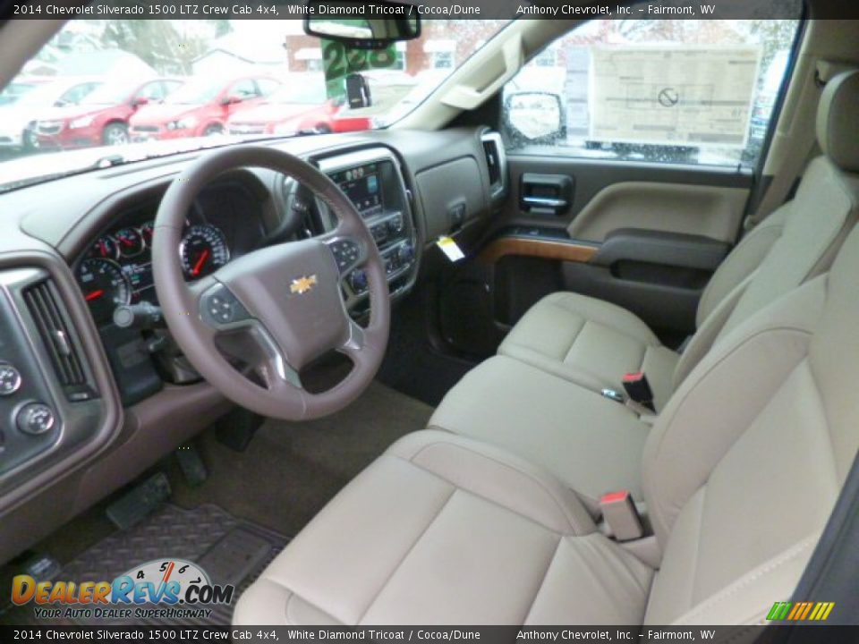 2014 Chevrolet Silverado 1500 LTZ Crew Cab 4x4 White Diamond Tricoat / Cocoa/Dune Photo #15