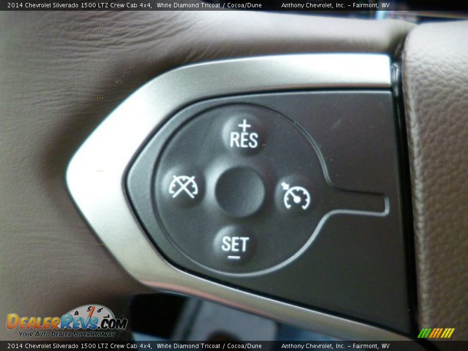 2014 Chevrolet Silverado 1500 LTZ Crew Cab 4x4 White Diamond Tricoat / Cocoa/Dune Photo #17