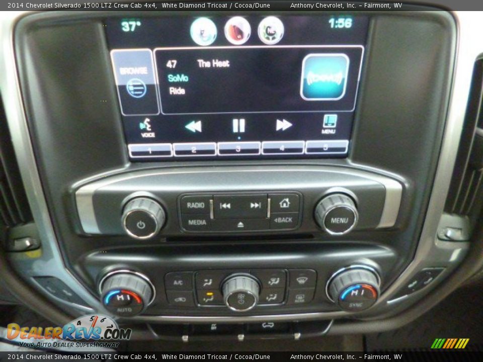 2014 Chevrolet Silverado 1500 LTZ Crew Cab 4x4 White Diamond Tricoat / Cocoa/Dune Photo #19