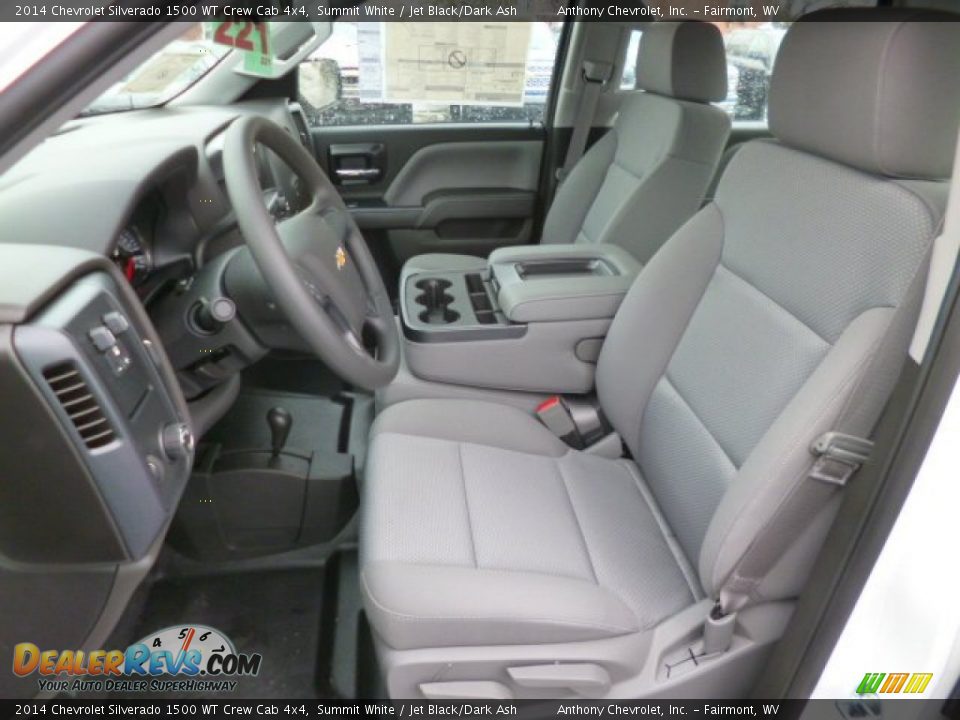 Front Seat of 2014 Chevrolet Silverado 1500 WT Crew Cab 4x4 Photo #15