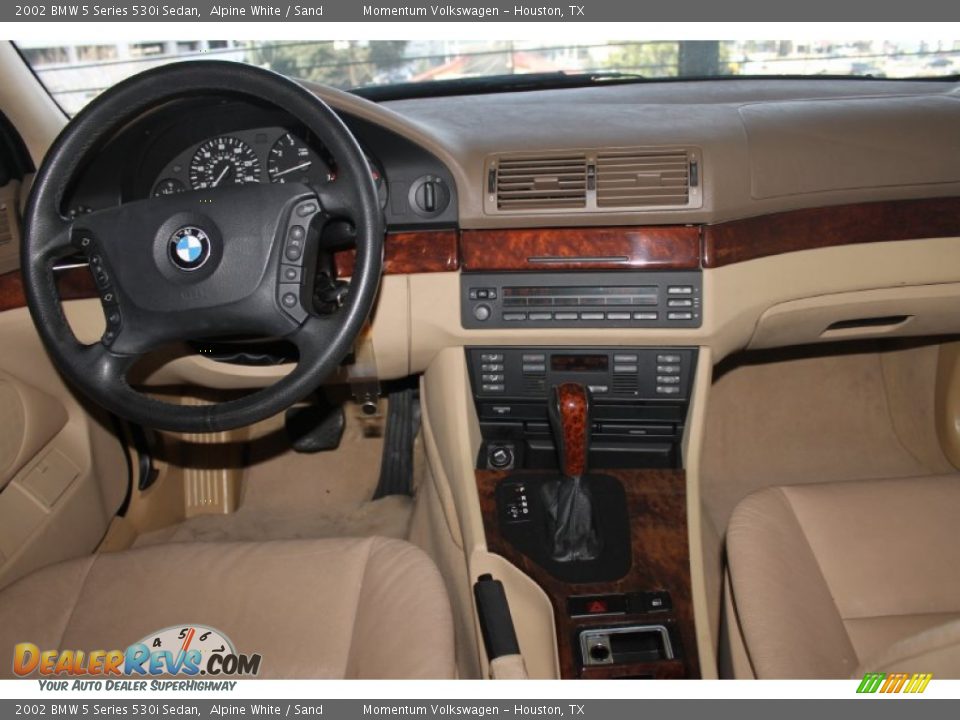 2002 BMW 5 Series 530i Sedan Alpine White / Sand Photo #23