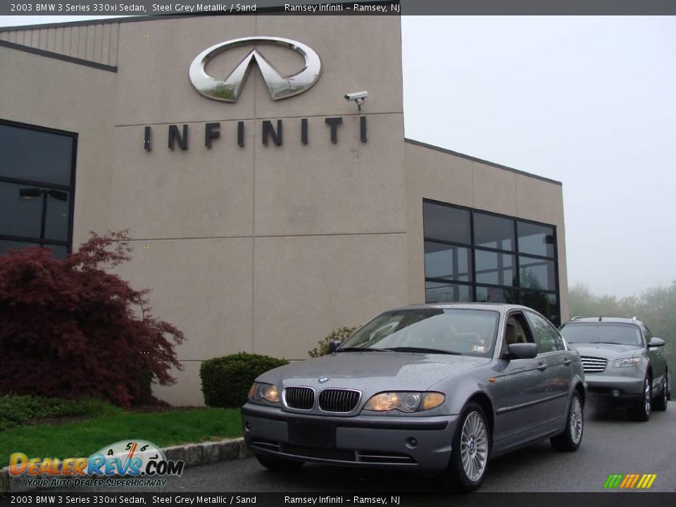 2003 BMW 3 Series 330xi Sedan Steel Grey Metallic / Sand Photo #1