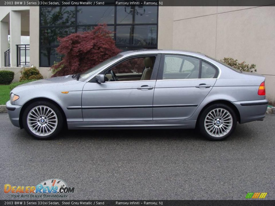 2003 BMW 3 Series 330xi Sedan Steel Grey Metallic / Sand Photo #3