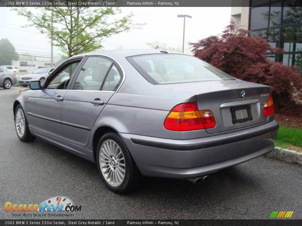 2003 BMW 3 Series 330xi Sedan Steel Grey Metallic / Sand Photo #5