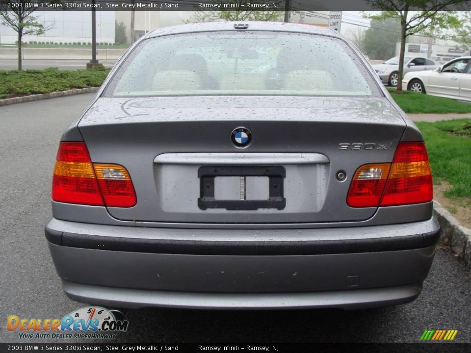2003 BMW 3 Series 330xi Sedan Steel Grey Metallic / Sand Photo #6