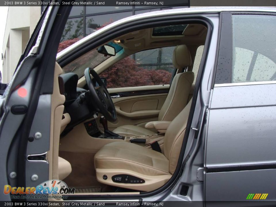 2003 BMW 3 Series 330xi Sedan Steel Grey Metallic / Sand Photo #10