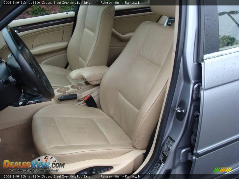 2003 BMW 3 Series 330xi Sedan Steel Grey Metallic / Sand Photo #11