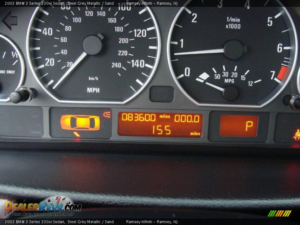 2003 BMW 3 Series 330xi Sedan Steel Grey Metallic / Sand Photo #14