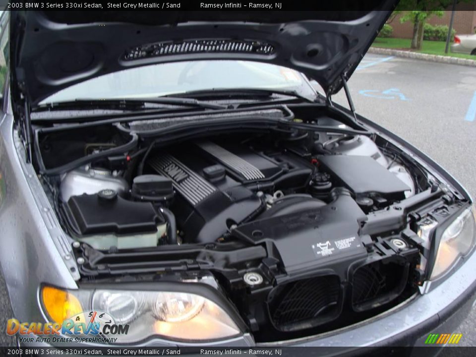 2003 BMW 3 Series 330xi Sedan Steel Grey Metallic / Sand Photo #15