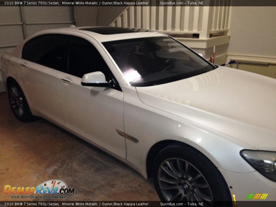 2010 BMW 7 Series 760Li Sedan Mineral White Metallic / Oyster/Black Nappa Leather Photo #1