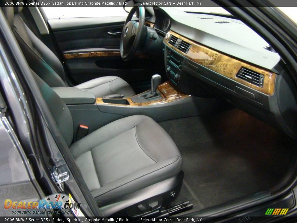 2006 BMW 3 Series 325xi Sedan Sparkling Graphite Metallic / Black Photo #12