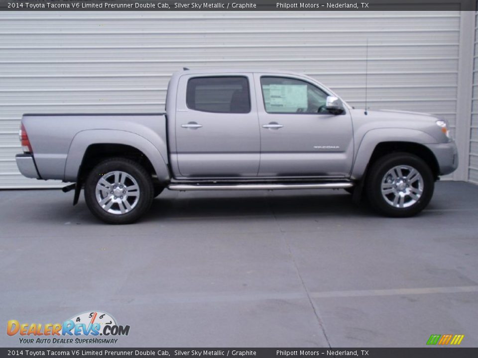 Silver Sky Metallic 2014 Toyota Tacoma V6 Limited Prerunner Double Cab Photo #3