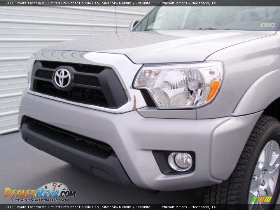 2014 Toyota Tacoma V6 Limited Prerunner Double Cab Silver Sky Metallic / Graphite Photo #11
