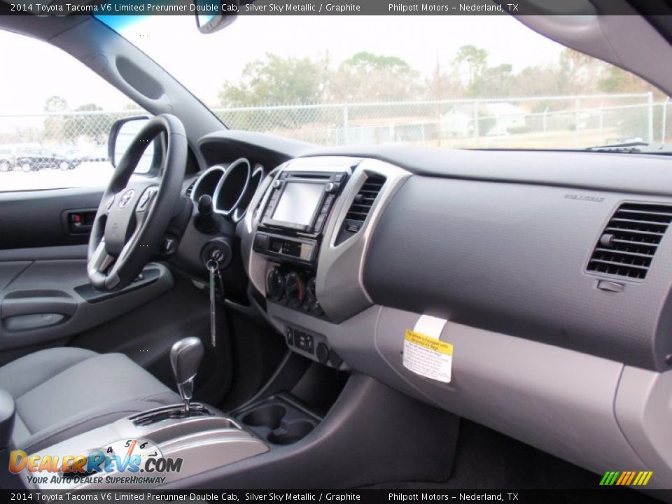 Dashboard of 2014 Toyota Tacoma V6 Limited Prerunner Double Cab Photo #21