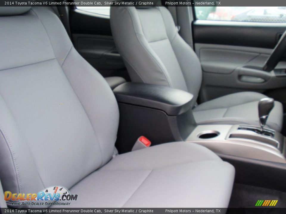 2014 Toyota Tacoma V6 Limited Prerunner Double Cab Silver Sky Metallic / Graphite Photo #22