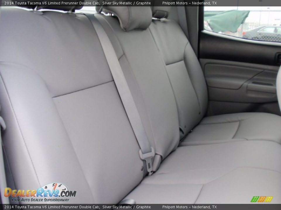 2014 Toyota Tacoma V6 Limited Prerunner Double Cab Silver Sky Metallic / Graphite Photo #24