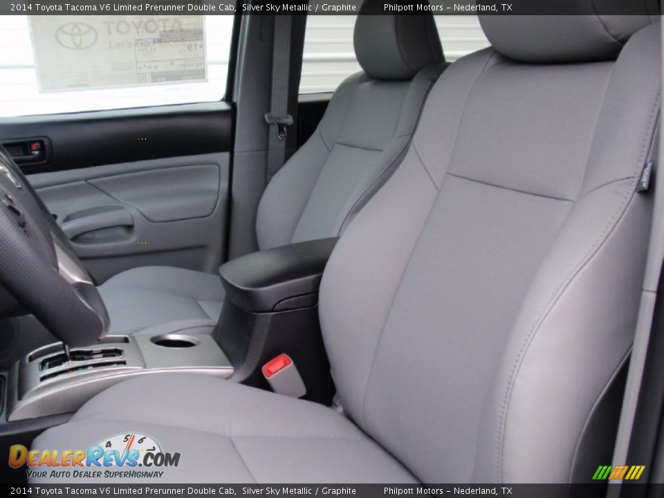 2014 Toyota Tacoma V6 Limited Prerunner Double Cab Silver Sky Metallic / Graphite Photo #28