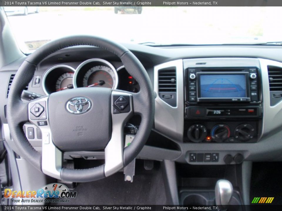 Dashboard of 2014 Toyota Tacoma V6 Limited Prerunner Double Cab Photo #30