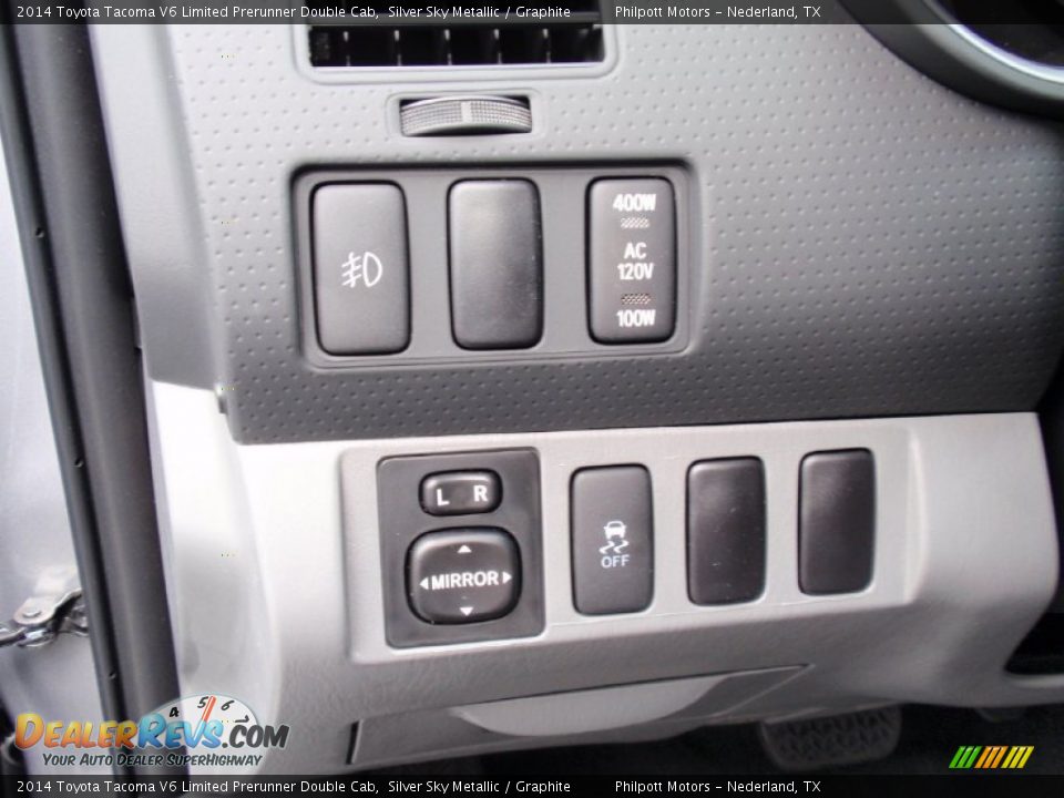 Controls of 2014 Toyota Tacoma V6 Limited Prerunner Double Cab Photo #34