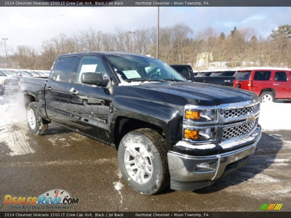 2014 Chevrolet Silverado 1500 LT Crew Cab 4x4 Black / Jet Black Photo #3